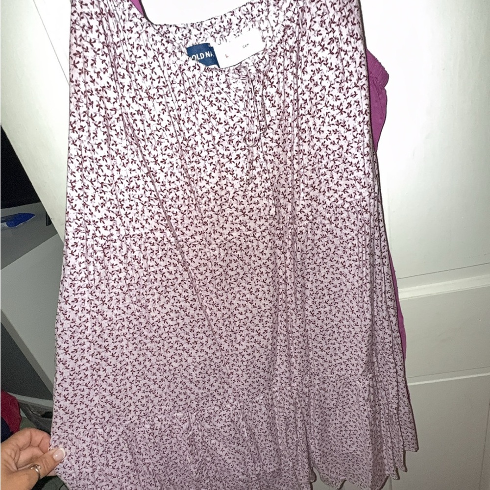 Old Navy Women's Lavender Patterned Blouse